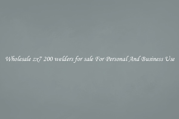 Wholesale zx7 200 welders for sale For Personal And Business Use