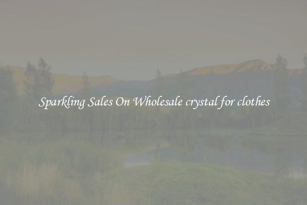 Sparkling Sales On Wholesale crystal for clothes