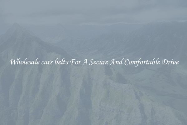 Wholesale cars belts For A Secure And Comfortable Drive