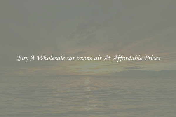 Buy A Wholesale car ozone air At Affordable Prices