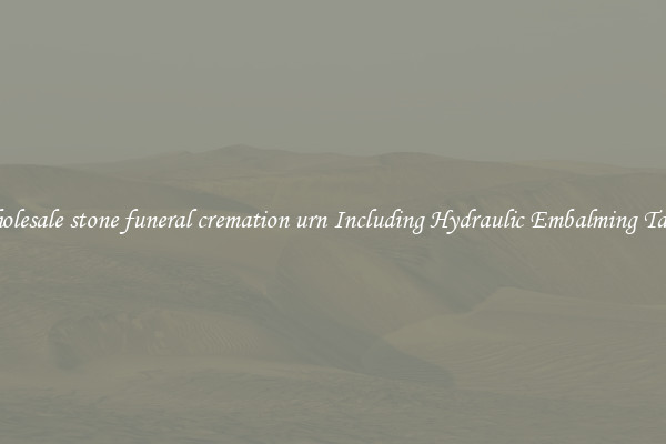 Wholesale stone funeral cremation urn Including Hydraulic Embalming Table 