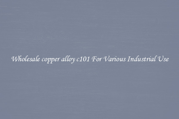 Wholesale copper alloy c101 For Various Industrial Use