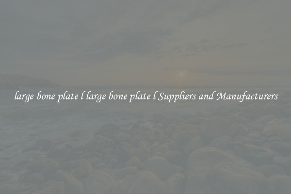 large bone plate l large bone plate l Suppliers and Manufacturers