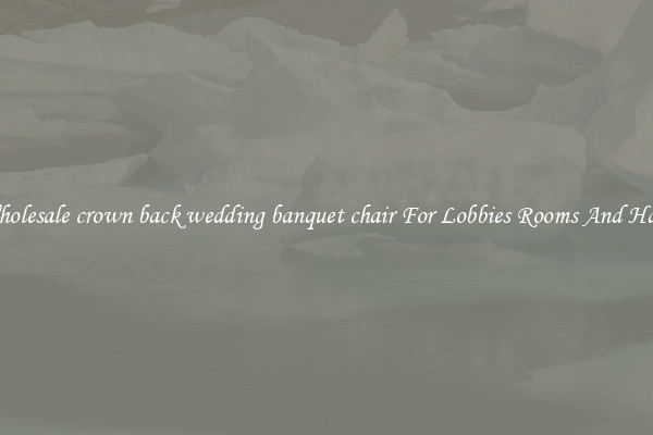 Wholesale crown back wedding banquet chair For Lobbies Rooms And Halls