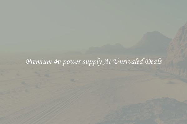 Premium 4v power supply At Unrivaled Deals