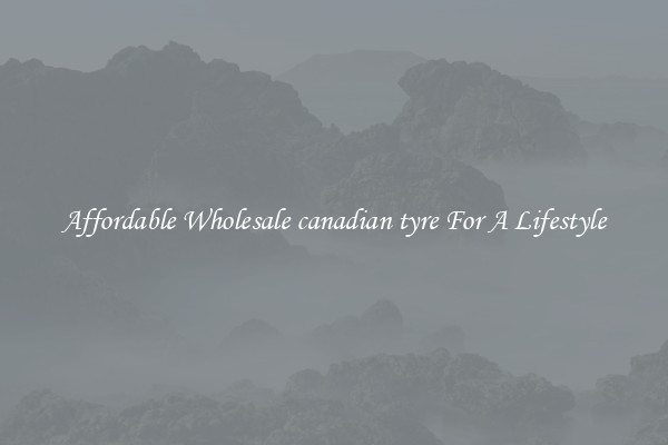Affordable Wholesale canadian tyre For A Lifestyle