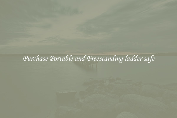 Purchase Portable and Freestanding ladder safe