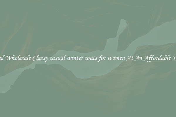 Find Wholesale Classy casual winter coats for women At An Affordable Price