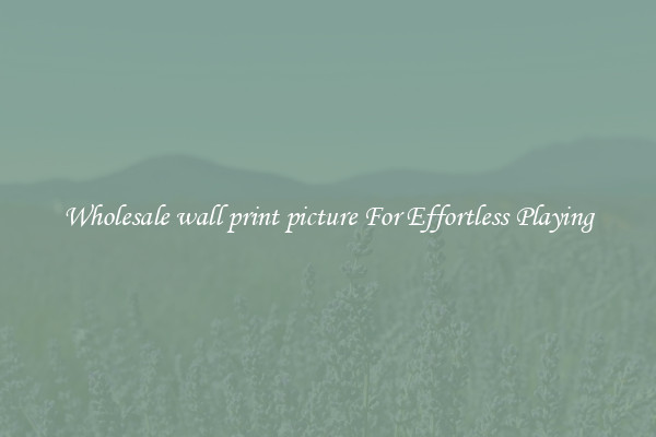 Wholesale wall print picture For Effortless Playing